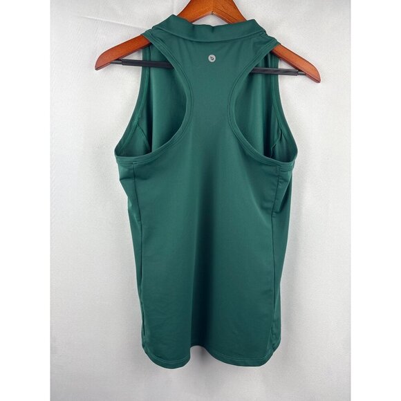 Baleaf Womens Sleeveless Collared Golf Tank Top Green Racerback Size M - Picture 3 of 4